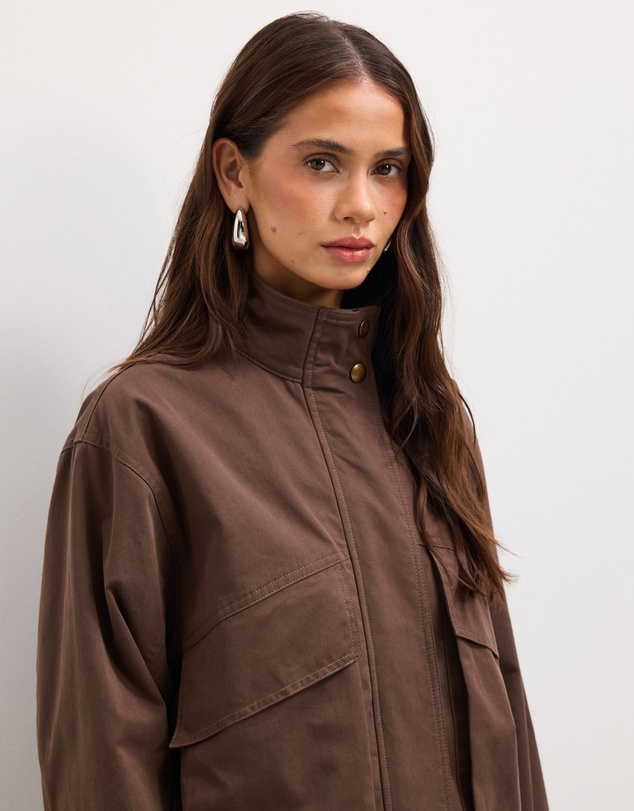 The Fated - Felicity Funnel Neck Bomber Jacket