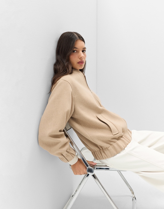 UNISON - Wool Blend Bomber Jacket