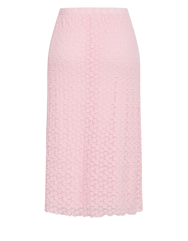 City Chic - Plus size Shiloh Lace Maxi Skirt - heavenly pink