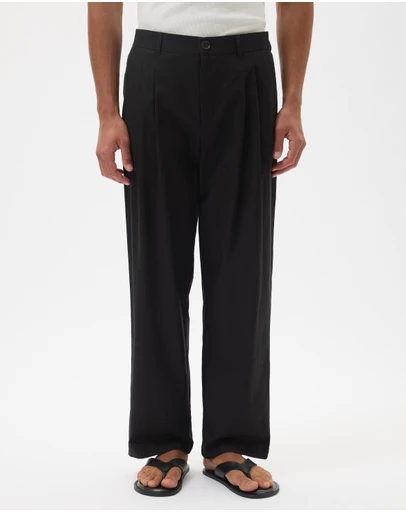 AERE - Leon Relaxed Pleated Pants