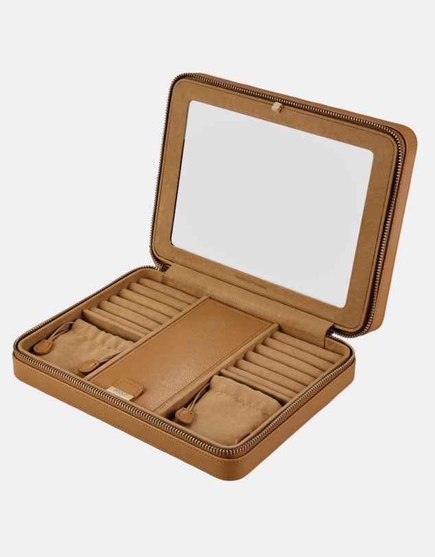 Wolf - WOLF Lauren Large Zip Case Caramel