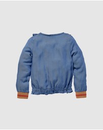 Quapi - Karin Long Sleeve Ruffle Blouse - Kids-Teens