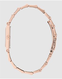 Furla - Baguette Rose Gold-Tone Bracelet Watch