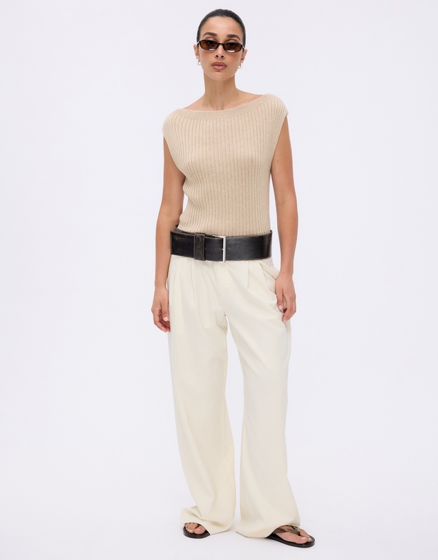 Minima Esenciales - Nalu Organic Cotton Cashmere Blend Knitted Top