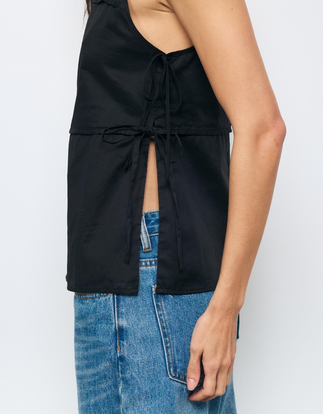 AERE - Grace Panel Tie Side Top
