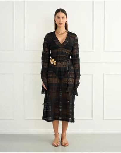 Heaven Australia - Black Isabella Maxi Dress