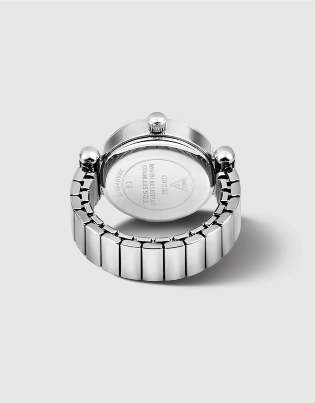GUESS - GUESS Ladies Silver-Tone Analogue Ring Watch