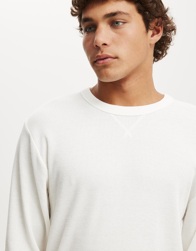 Cotton On - Cropped Fit Textured Long Sleeve