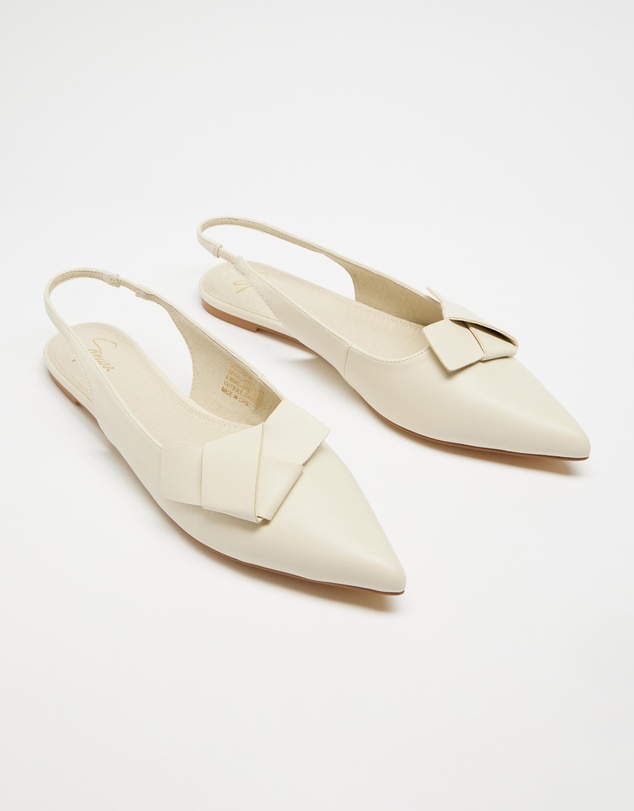 SPURR - Freya Sling Back Bow Flat - ONLINE EXCLUSIVE