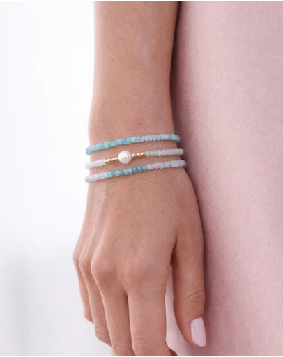 Miz Casa and Co - Crystal Beaded Bracelet Stack
