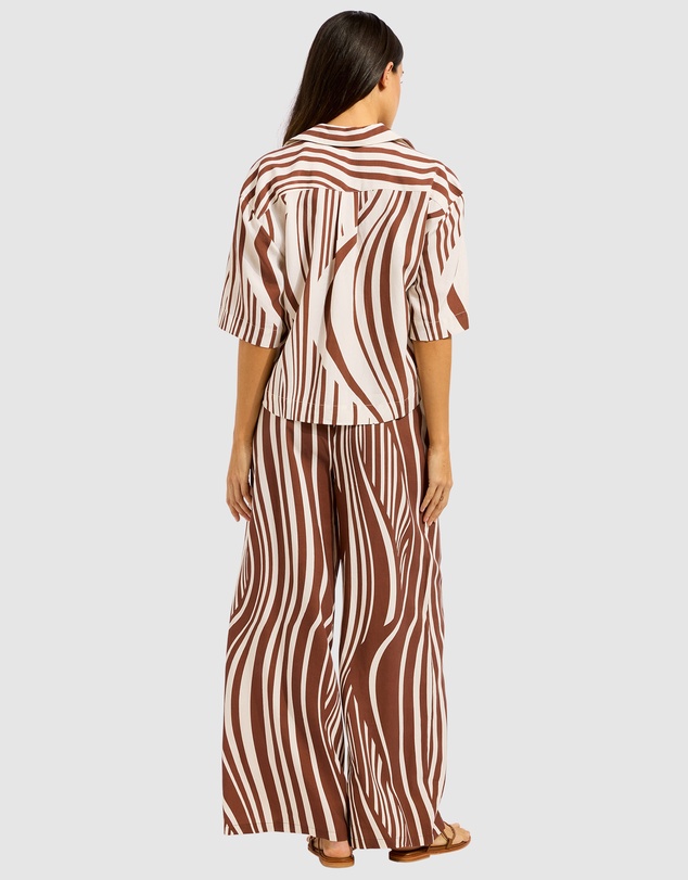 Seafolly - Coastline Stripe Oversized Crop Shirt