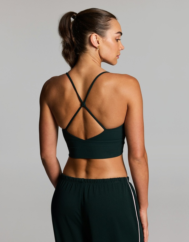 Rockwear - Luxesoft Rouched Low Impact Sports Bra