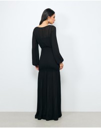 AERE - Tide Shirred Waist Maxi Dress