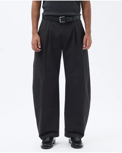 AERE - Pleated Barrel Trousers