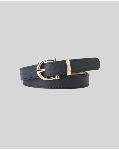 KAJA Clothing - Needle Buckle Belt - Navy