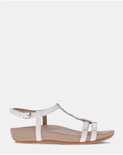 Mia Vita - Ayla Adjustable Sandal - White