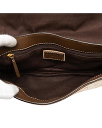 Pre-Loved by Azura Reborn - Pre-Loved 160th Anniversary Suede Trimmed Canvas Flap Shoulder Bag