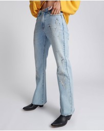 ONE TEASPOON - Fleetwood Artiste Charlie Slim High Waist Flared Jeans