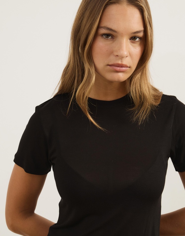 Atmos&Here - Wool Blend Short Sleeve T-Shirt