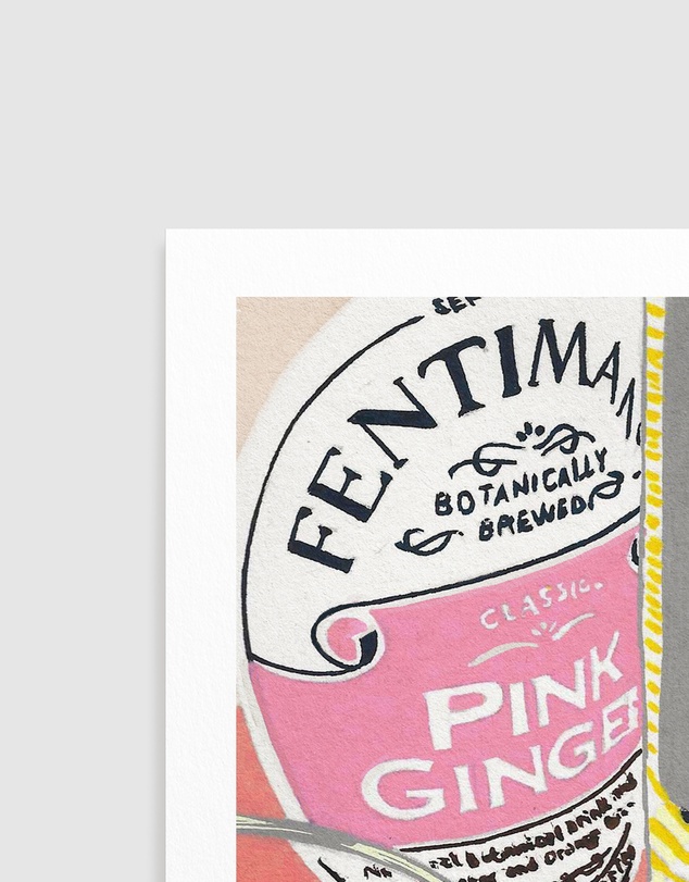Olive et Oriel - Fentimans Pink Ginger by Studio Mandariini Art Print