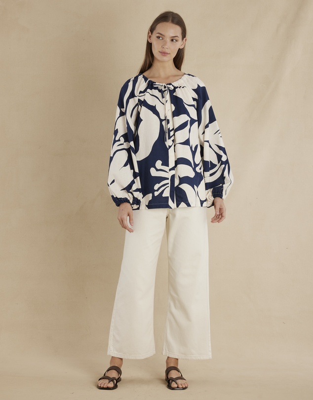 Amelius - Zaffira Linen Tunic Blouse