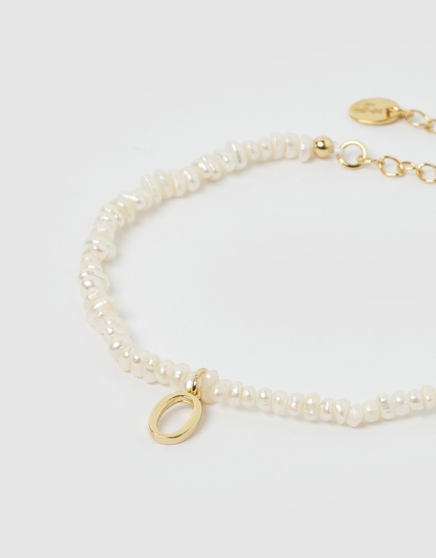 Miz Casa and Co - Pearl Letter O Bracelet