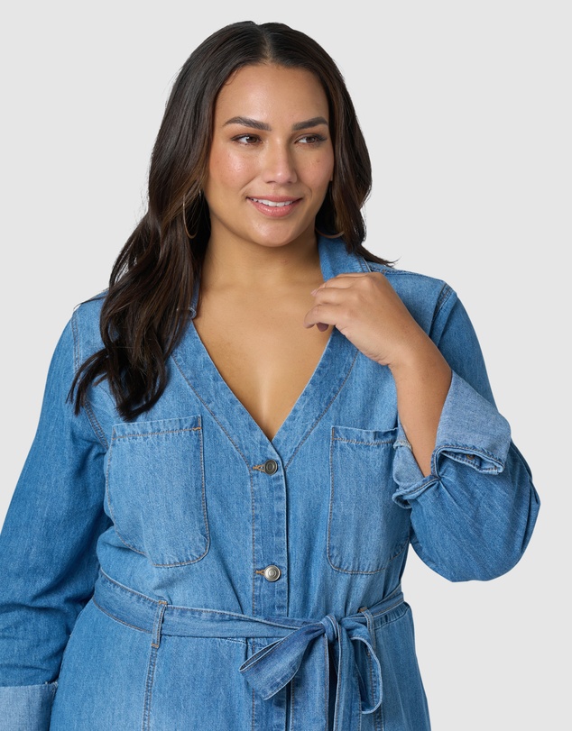 Indigo Tonic - Leah Chambray Maxi Dress