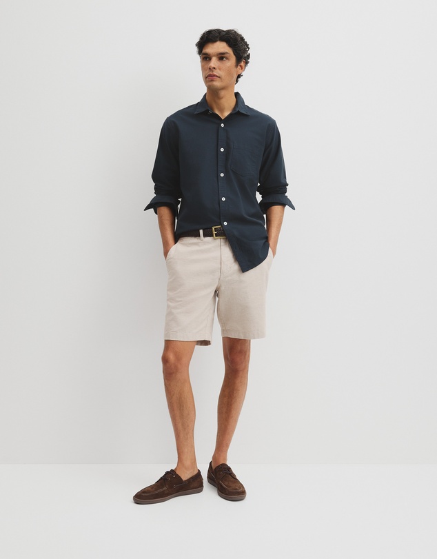 Country Road - Cotton Linen Stretch Textured Short