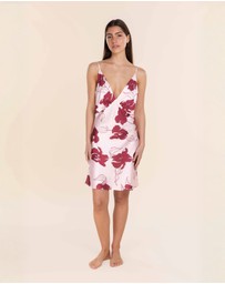 Gingerlilly - Iris Recycled Silky Satin Short Nightie