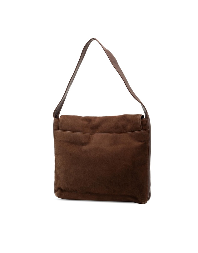 Pre-Loved by Azura Reborn - Pre-Loved Suede Anagram Flap Shoulder Bag