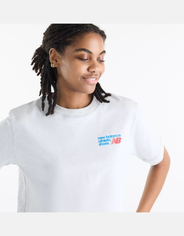 New Balance - Athletics Premium Logo Hip Length Relaxed T-Shirt