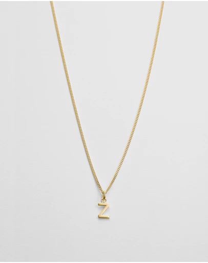 Kirstin Ash - Z Outline Initial Necklace