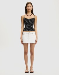 Cotton On - Micro Low Denim Skirt