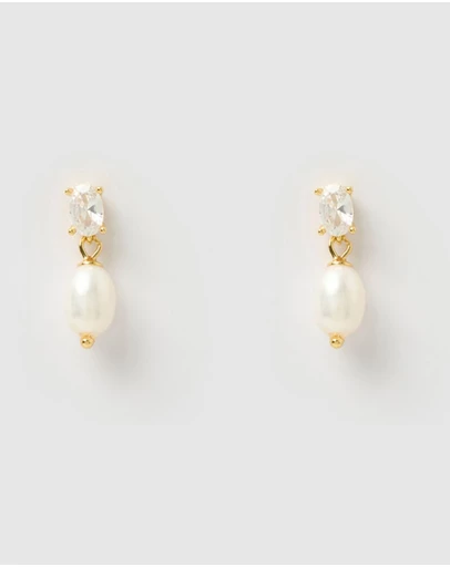 Izoa - Millie Pearl Stud Earrings