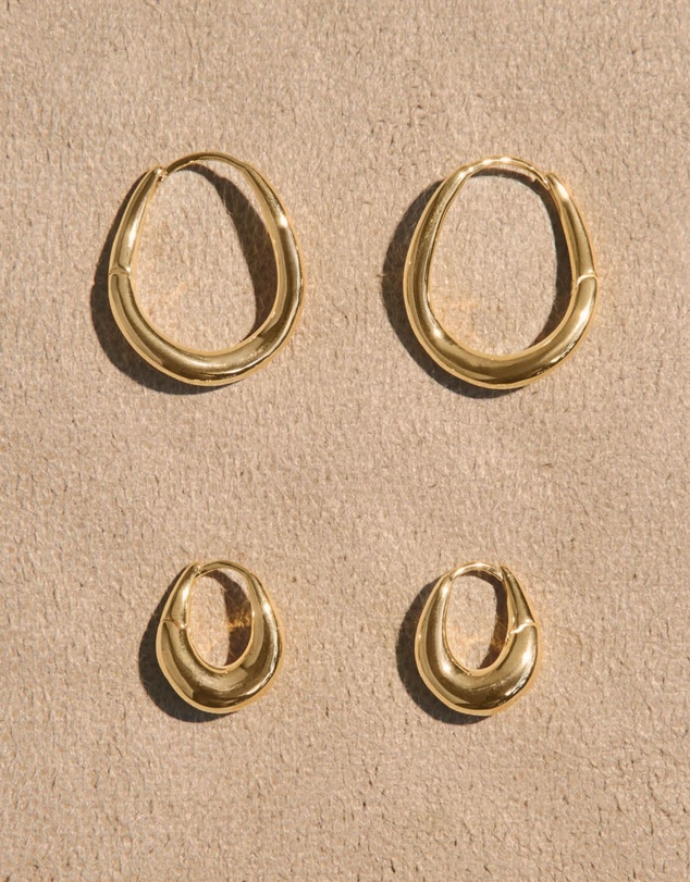 SAINT VALENTINE - Verso Mini Hoops - Gold