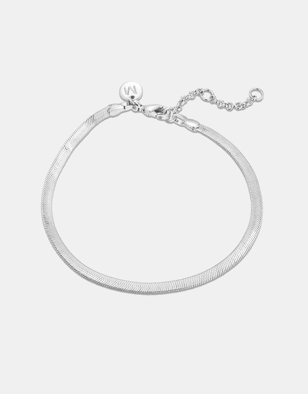 Mestige - Ethos Snake Chain Bracelet - Silver Plated