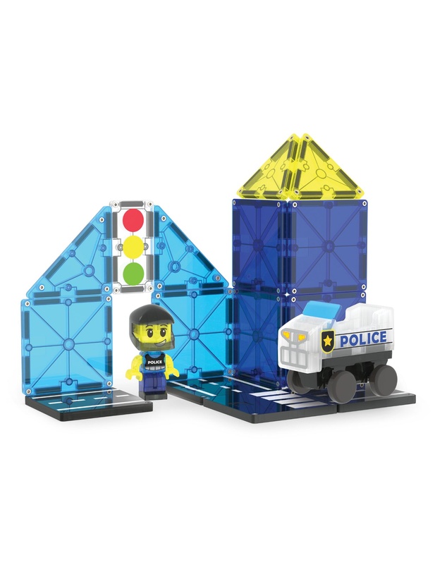Magna-Tiles - MAGNA-TILES - Police Patrol - 20 Piece