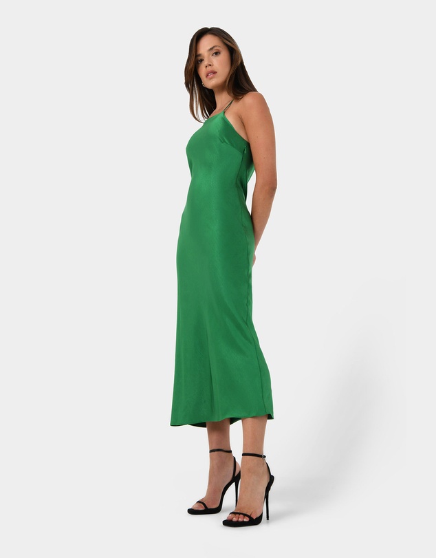 Forcast - Samaya Satin Midi Dress
