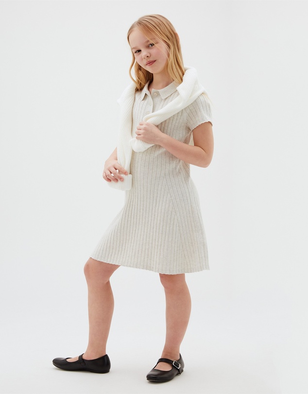 Calvin Klein Jeans - Girls Rib Polo Dress