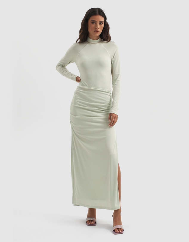Ownley - Lindsey Gathered Jersey Skirt