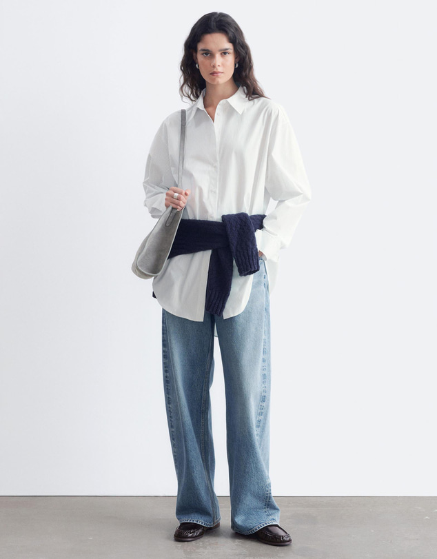 & Other Stories - Rounded-Hem Oversized Shirt