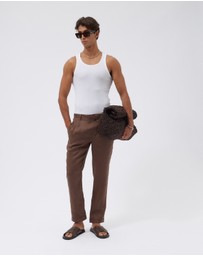 AERE - Linen Pleated Pants