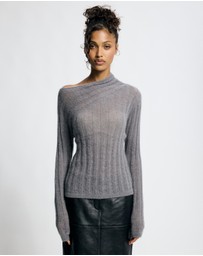 Lover - Seraphine Mohair Blend Sheer Jumper