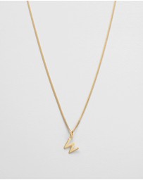 Kirstin Ash - W Outline Initial Necklace