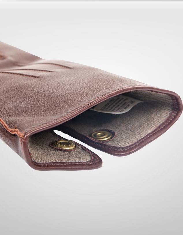 DENTS - Officers Classic Leather Gloves w 100% Wool Lining
