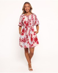 Petal & Pup - Simmons Mini Dress - Fuchsia Floral