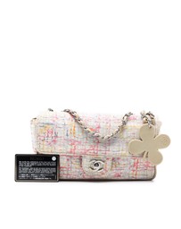 Pre-Loved by Azura Reborn - Pre-Loved Small Printed Canvas Watercolor Clover Flap
