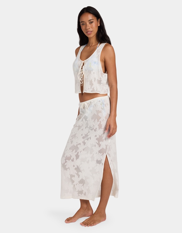 Billabong - Womens Salt Bloom Lace Midi Skirt
