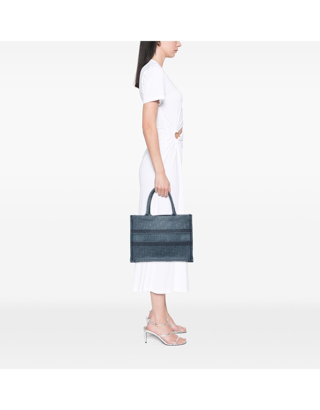 Pre-Loved by Azura Reborn - Pre-Loved Medium Oblique Denim Book Tote