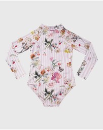 Aqua Blu Kids - Flutter Long Sleeve One Piece - Kids